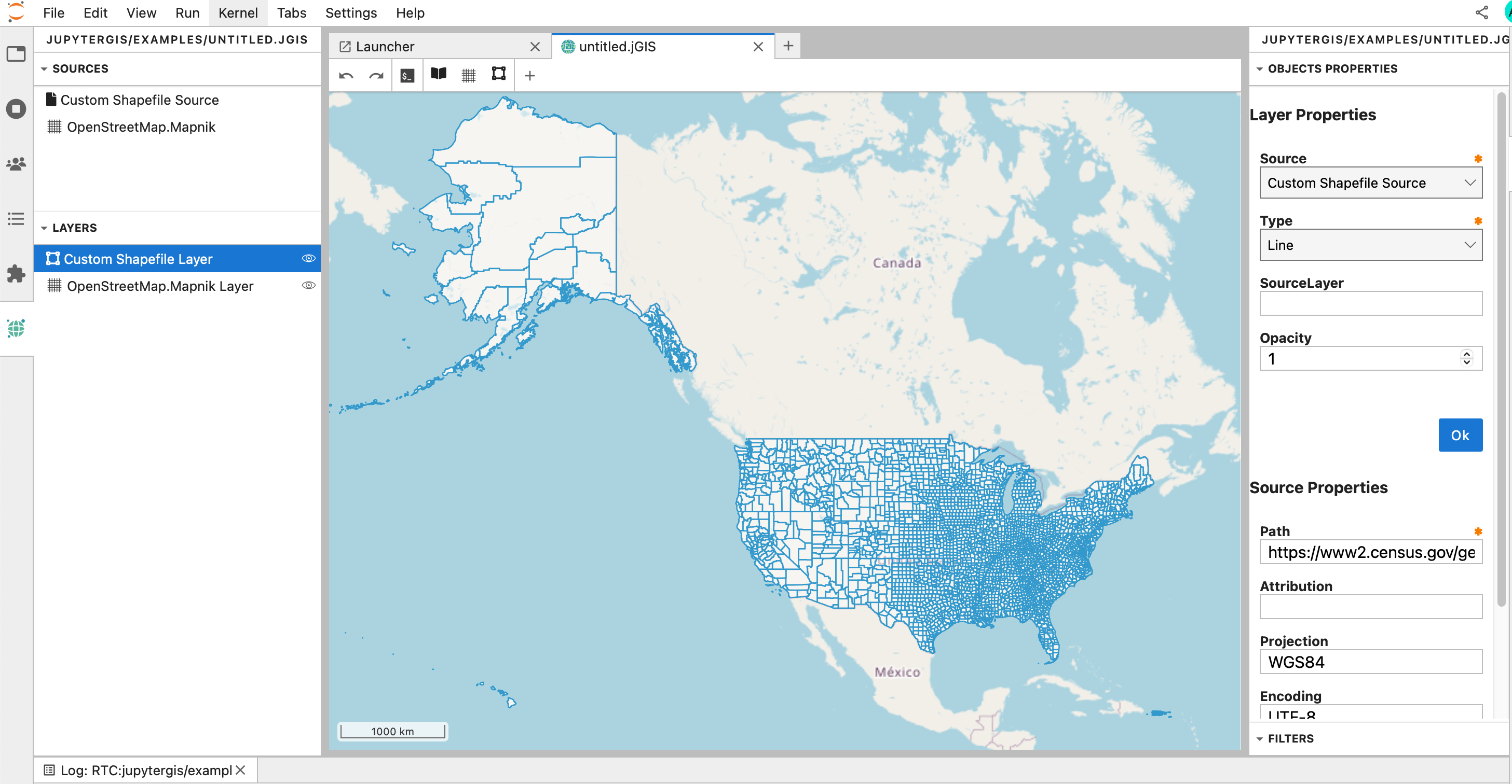 View Shapefile Layer
